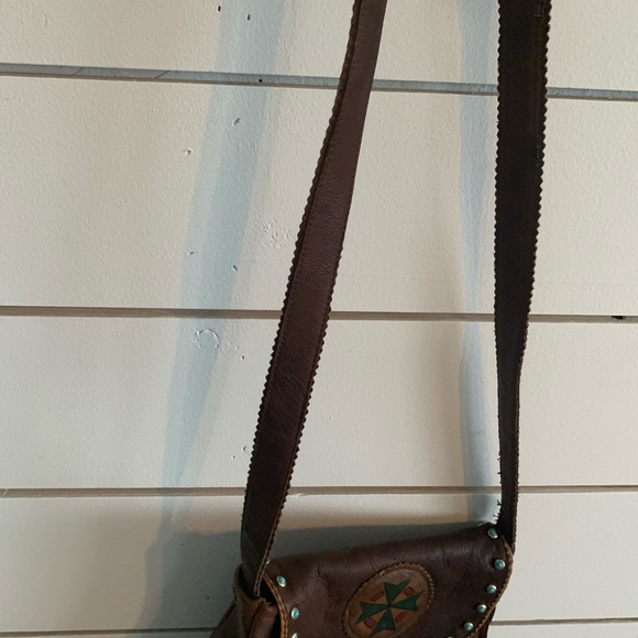 Kobler purse fringe w/ turquoise! Crossover - Picture 8 of 15